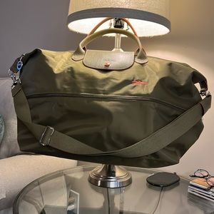 Longchamp - Large Le Pliage Expandable Green Travel tote bag - never used